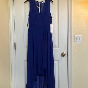 Calvin Klein Royal Blue High Low Dress